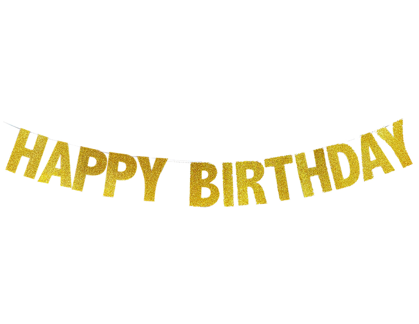 Banderín Happy Birthday Glitter