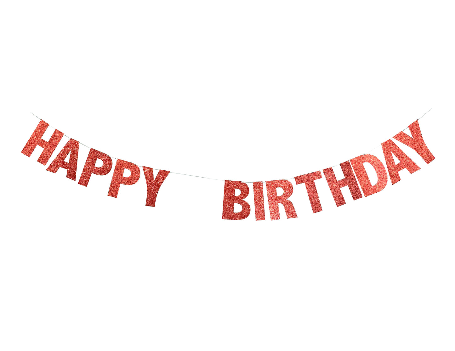Banderín "Happy Birthday" Glitter