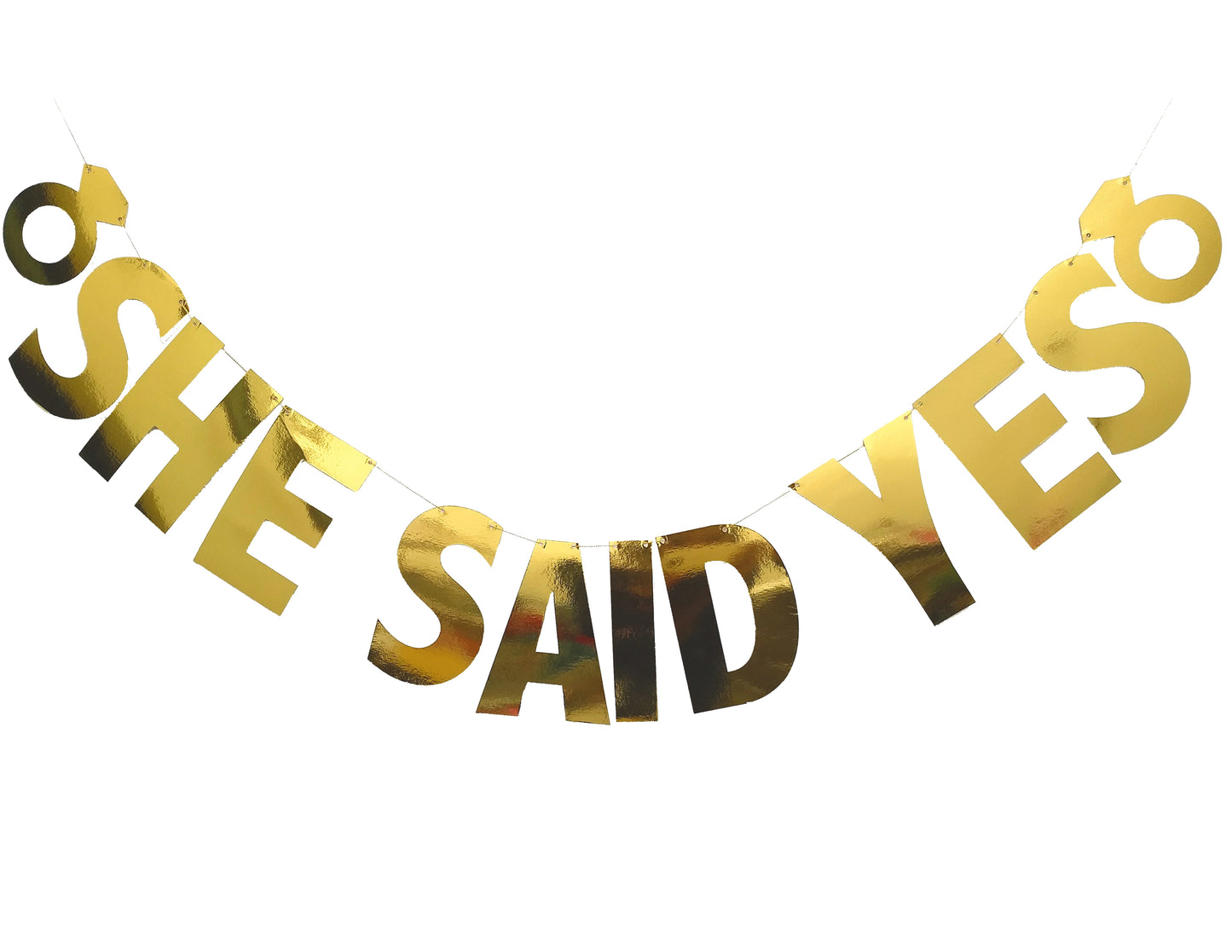 Banderín She Said Yes Metálico