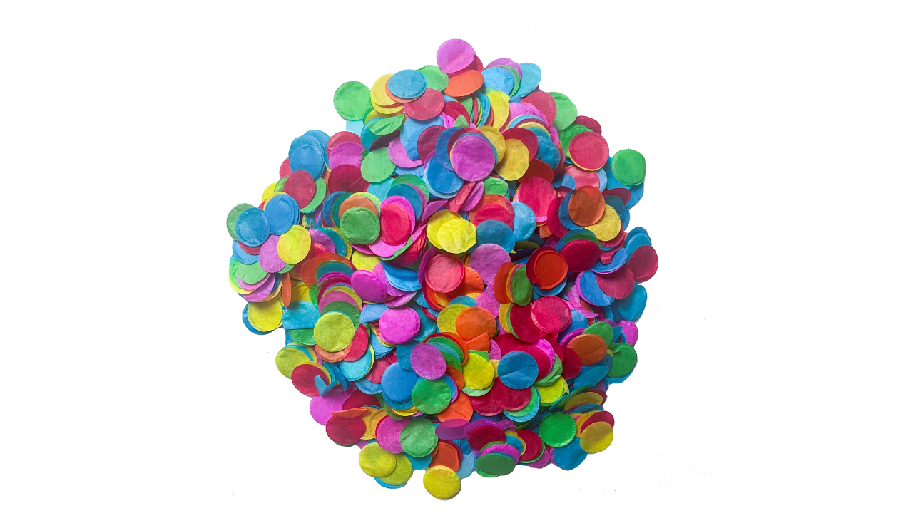 Confeti Círculos Multicolor