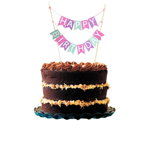 Letrero para pastel Happy Birthday Pasteles