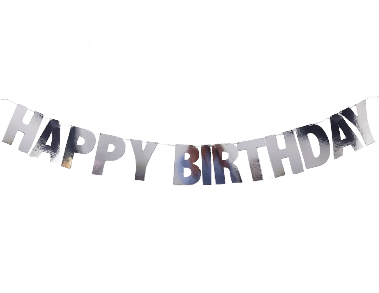 Banderín Happy Birthday Metálico
