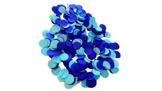 Confeti Círculos Azules